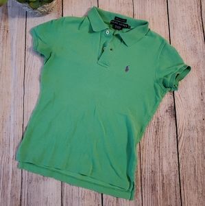 RALPH LAUREN XS The Skinny Polo Green